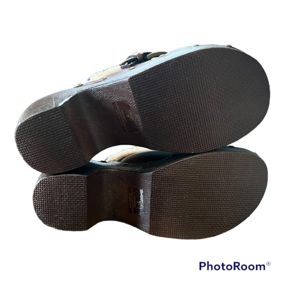 Vintage Y2K faux leather studded clogs size 7 - Picture 5 of 5